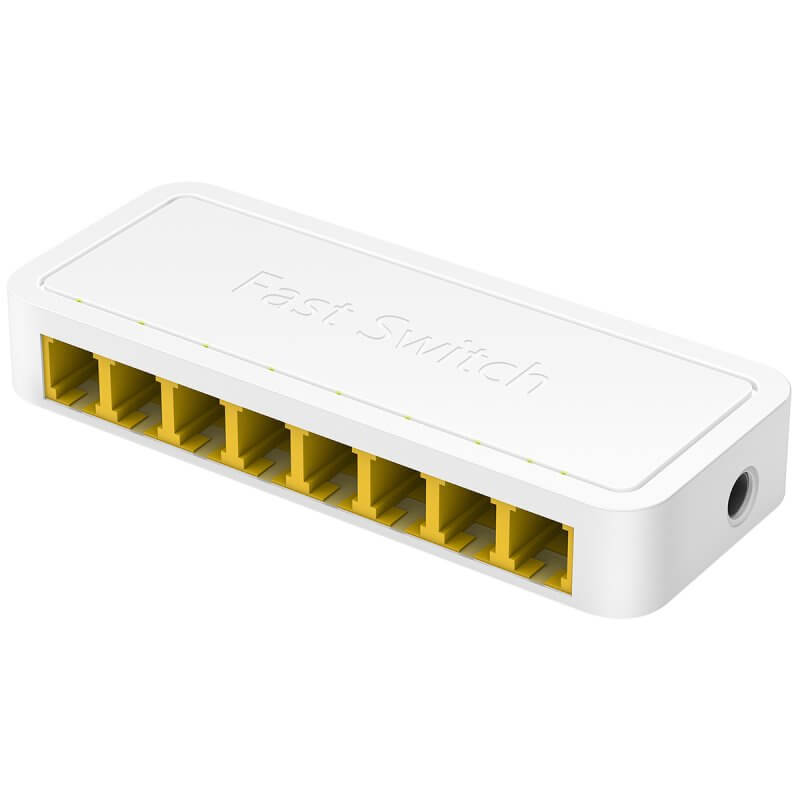Switch CUDY 6
Switch di rete a 8 porte LAN 10/100Mbps Desktop plug&play Cudy FS108D