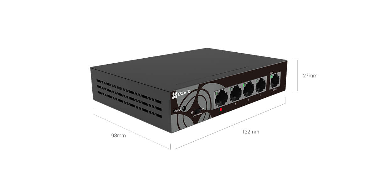 Switch Ezviz W6 CS-W6-SD05G
adattatore di alimentazione con cavo da 1,5 m