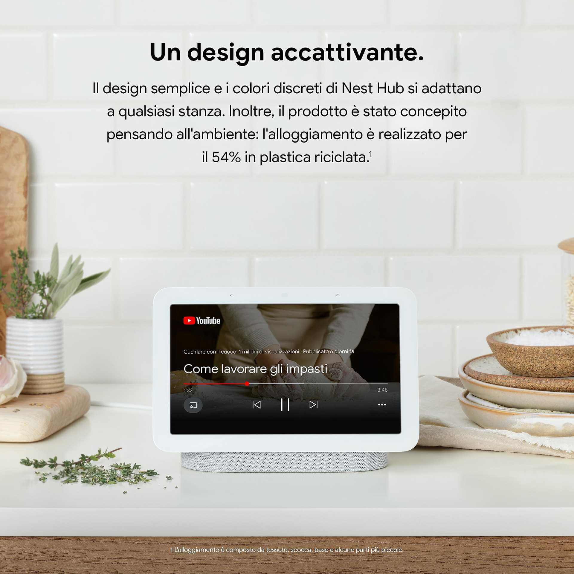 Google nest hub bianco