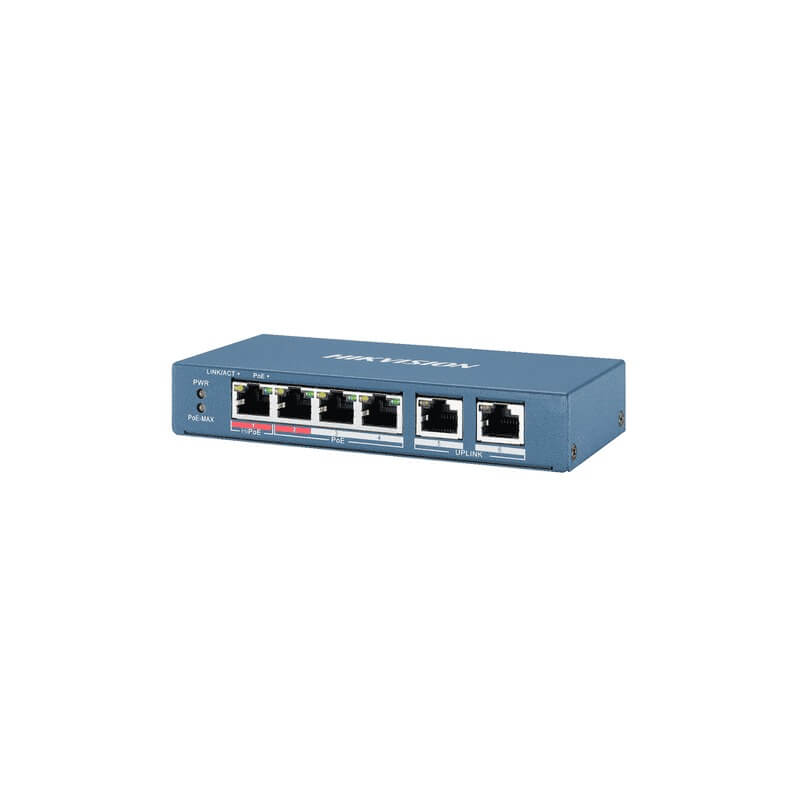 Switch Hikvision 4 porte 10/100M
DS-3E0106HP-E