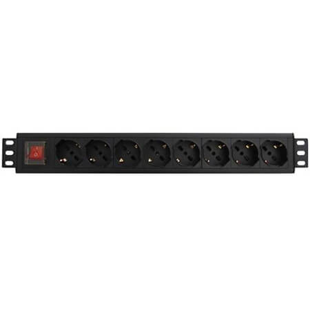Multipresa rack shuko int.lumin. Cod. COSWPNPDUI0108