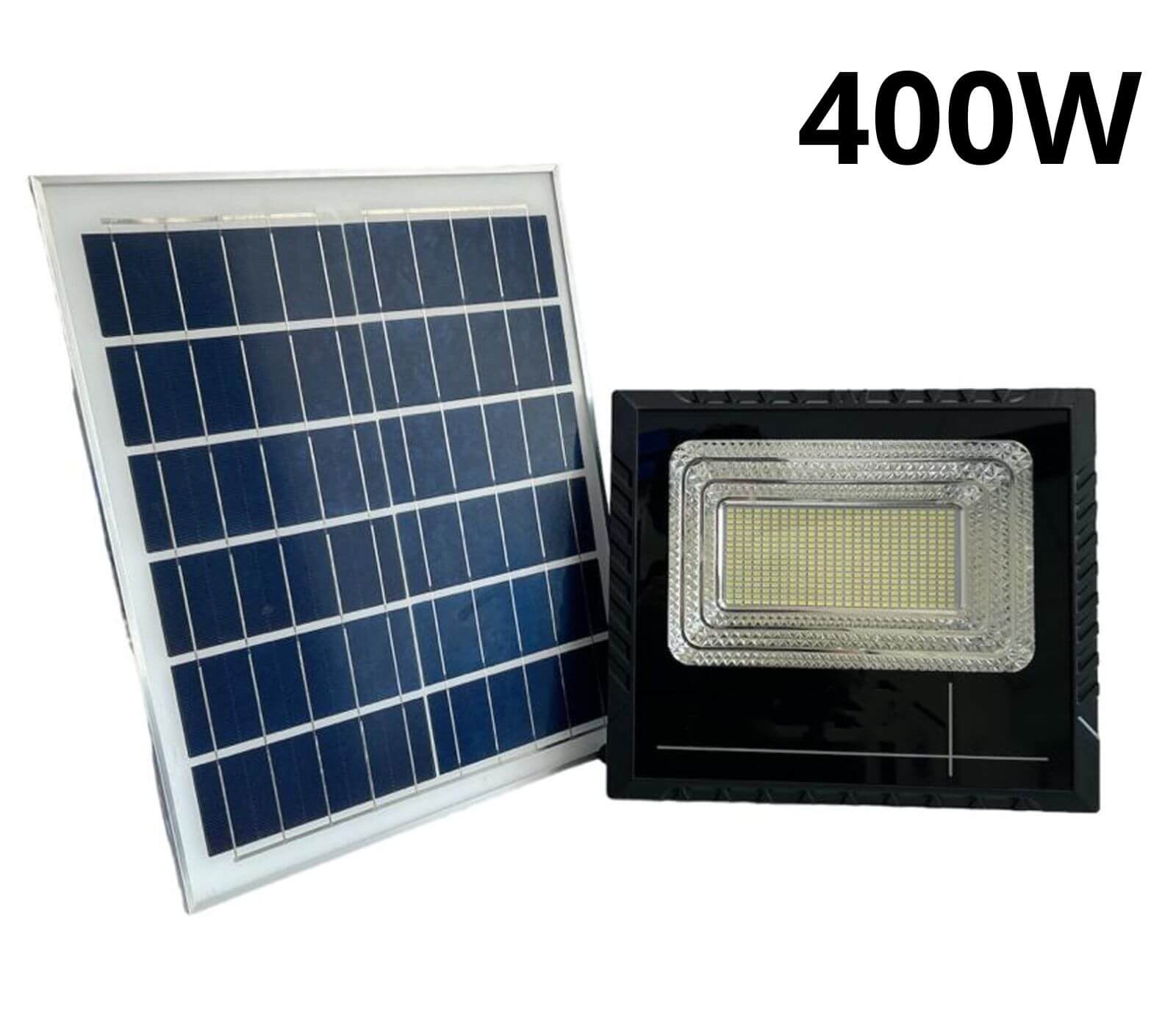 Faretto con pannello solare 6500K 400W