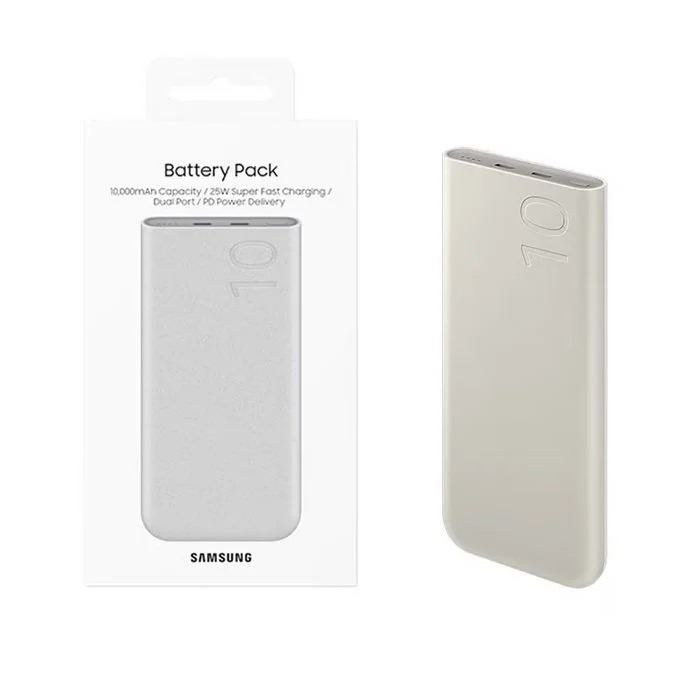 Power Bank Samsung dual port 25W type-c silver