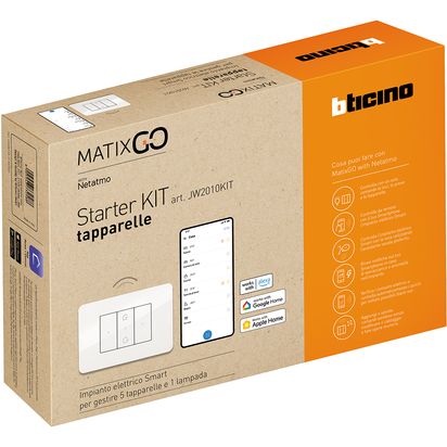 Starter Kit per gestire le tapparelle Bticino MatixGO
JW2010KIT