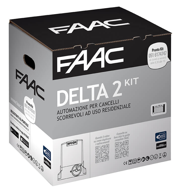 Faac Kit per l’automazione di cancelli scorrevoli