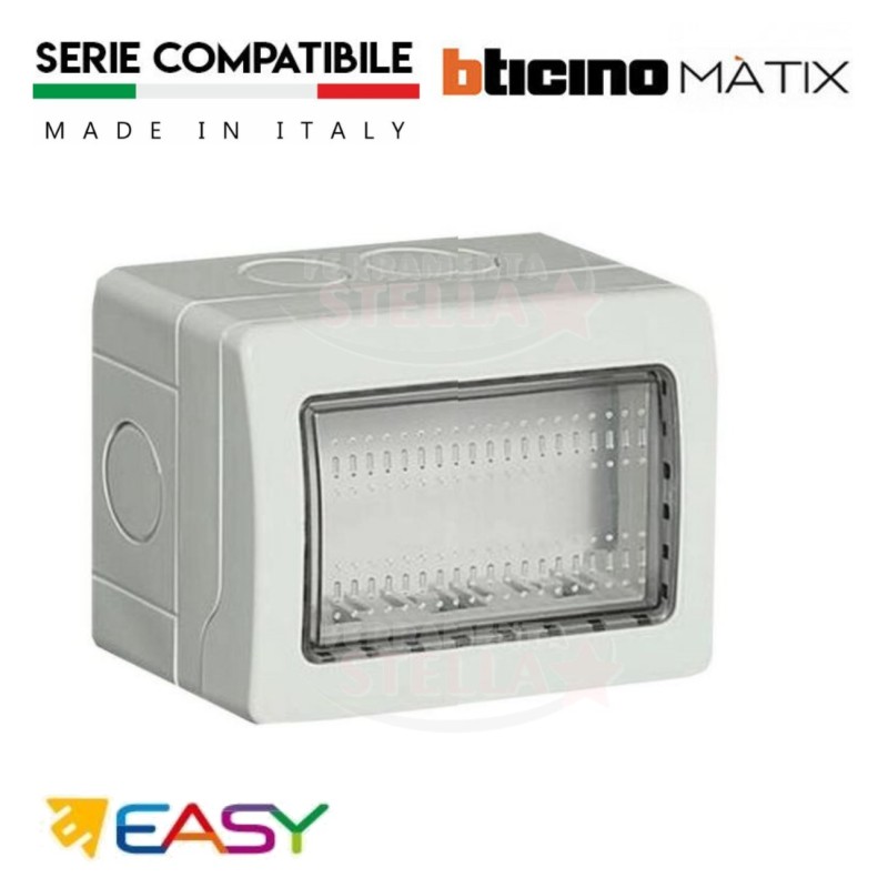 Contenitore da parete IP65 a 3 posti
Easy simplè