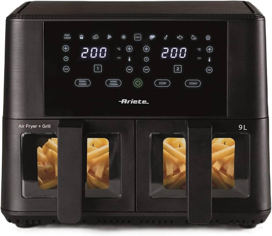 Friggitrice ad aria doppio cestello Ariete 9L