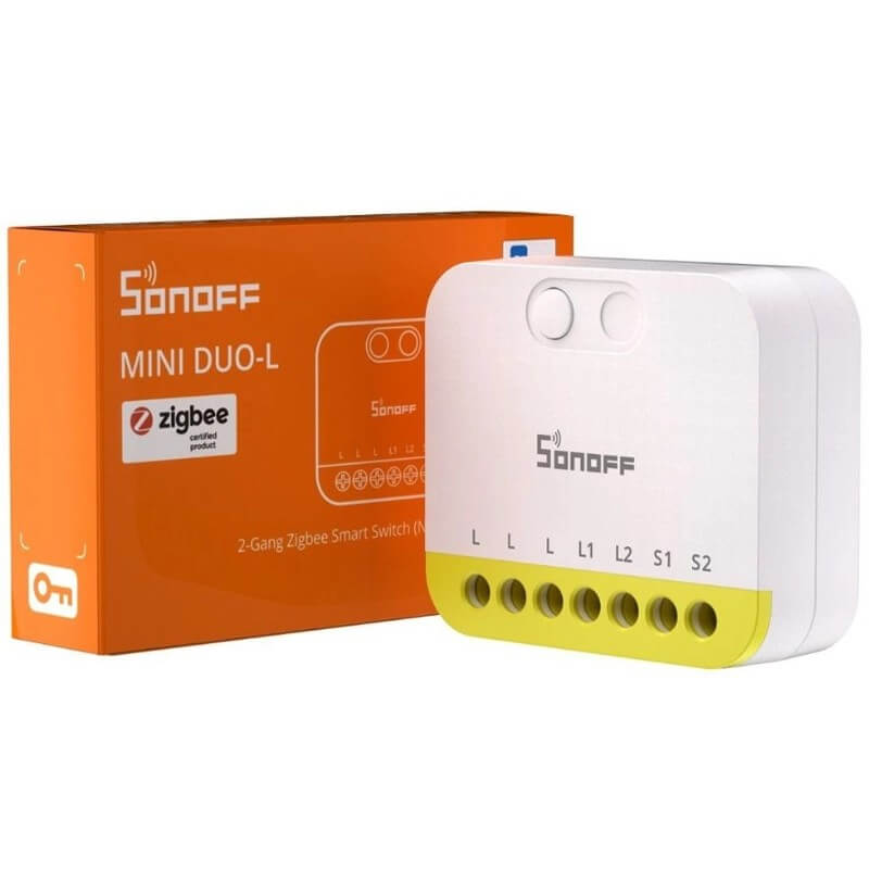 Sonoff MINI Duo-L ZB2GS Interruttore a Due Vie Senza Neutro Smart Zigbee