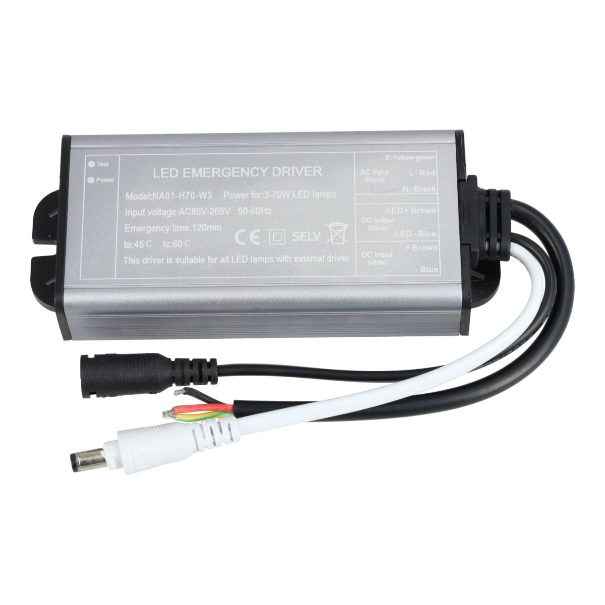 Kit di emergenza per pannello LED fino a 70W