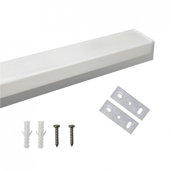 Plafoniera a Led 220v 48W 120cm switch 3000k-4200k-6400k collegabile in serie