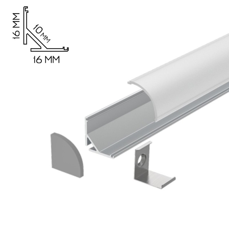 Profili alluminio angolari  per strisce led