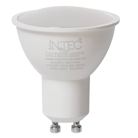 Lampadina led GU10 5W 450LM intec 4000k luce naturale