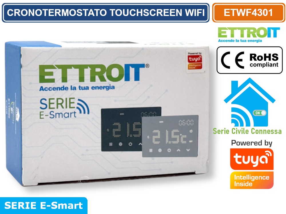 Termostato wi-fi ettroit serie e-smart
